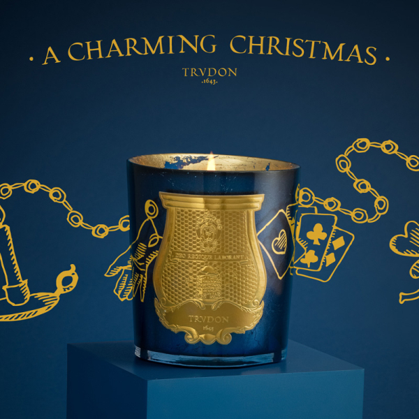 Cire Trudon, Duftkerze, im Glas, ERNESTO mit Verpackung, WEihnachtsedtion 2021